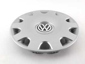 ES#263575 - 1J0601147NGJW - Hub Cap - Chrome - (NO LONGER AVAILABLE) - 15" steel wheel hub cap - Genuine Volkswagen Audi - 