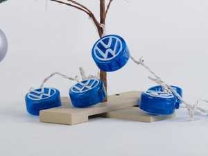 ES#2136985 - 19402 - Party Lights - (NO LONGER AVAILABLE) - 10 VW light up logos on a 12-foot strand - DriverGear - 