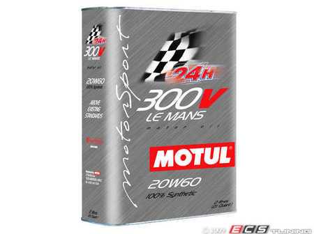 ES#261439 - 825821 - 300V 20w60 "Le Mans" - 2 Liters - (NO LONGER AVAILABLE) - 100% Synthetic - Double Ester Technology - Motul - 