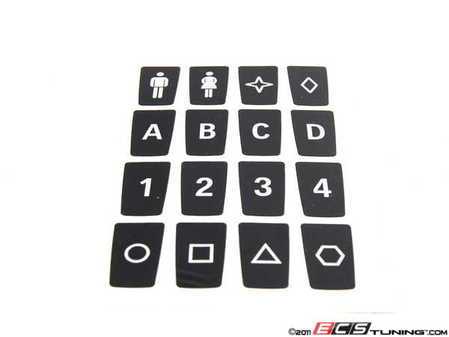 ES#185201 - 71239178687 - LABEL KEY MEMORY - Genuine BMW - BMW