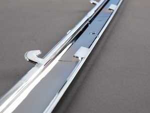 ES#75737 - 51121908075 - Chrome Rear Bumper Trim - Left - Replace your bent, scuffed, or missing trim - Genuine BMW - BMW