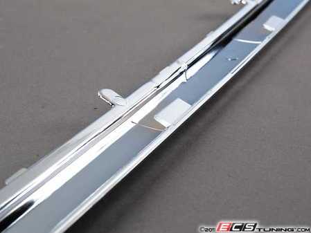 ES#75738 - 51121908076 - Chrome Rear Bumper Trim - Right - Replace your bent, scuffed, or missing trim - Genuine BMW - BMW