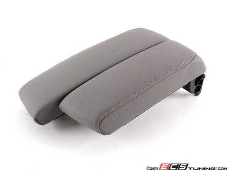 ES#88077 - 51169133813 - Split Center Armrest - Gray Dakota Leather - Featuring a sliding driver's side armrest - Genuine BMW - BMW