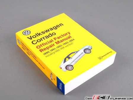 ES#3865 - VC94 - VW Corrado (90-94) Service Manual - A comprehensive must-have for any do-it-yourselfer! Includes 1,064 pages of maintenance, service, and repair information. - Bentley - Volkswagen