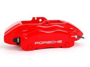 ES#9133 - 99635142511 - Front Brake Caliper - Red - Left side fitment - Genuine Porsche - Porsche