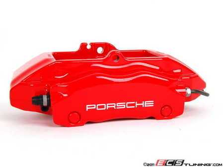ES#9133 - 99635142511 - Front Brake Caliper - Red - Left side fitment - Genuine Porsche - Porsche