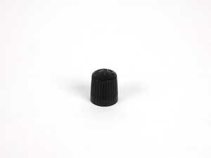ES#1446515 - 95536116300 - Valve Stem Cap - Priced Each - Black plastic valve stem screw on cover - Genuine Porsche - Porsche