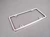 ES#196051 - 82120010396 - License Plate Frame - Polished - Polished stainless steel plate frame from BMW - Genuine BMW - BMW