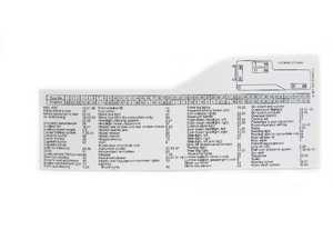 ES#165675 - 61138367925 - E36 Fuse Box Label - Eliminate the guesswork - Genuine BMW - BMW