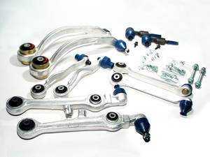 ES#3717 - 4D0498998C -  Upgraded Control Arm & Heavy Duty Tie Rod End Kit W/ Hardware - Includes all 8 front control arms,Heavy Duty tie rod ends & all hardware needed - Meyle HD - Audi