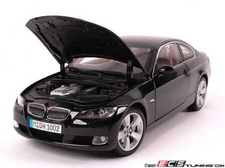 ES#192936 - 80430407222 - E92 3 Series Model Car - Black  - (NO LONGER AVAILABLE) - A 1:18 scale model of BMW's popular 3 series coupe - Genuine BMW - 