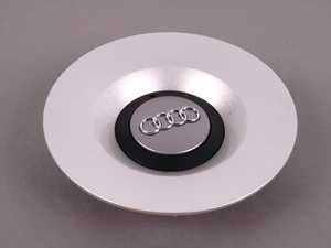 ES#5613 - 8e0601165h7zj - Center Cap - Silver plastic center cap for OEM 18" Audi Avus wheels - Genuine Volkswagen Audi - Audi