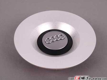 ES#5613 - 8e0601165h7zj - Center Cap - Silver plastic center cap for OEM 18" Audi Avus wheels - Genuine Volkswagen Audi - Audi