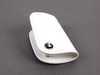 ES#1833371 - 80230439628 - Nappa Leather Key Case - White  - (NO LONGER AVAILABLE) - Featuring white stitching and the BMW roundel - Genuine BMW - 