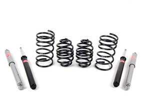 ES#2501030 - 50406KT - Super Sport Lowering Kit - 1.6" Drop - Featuring H&R super sport springs and KYB shocks. Popular enthusiast kit offering great bang for the buck! - Assembled By ECS - BMW