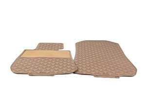 ES#120820 - 51470427554 - Front Rubber Floor Mats - Beige - (NO LONGER AVAILABLE) - All weather protection for your BMW - Genuine BMW - 