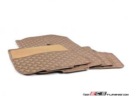 ES#2153853 - 51470427555 - Rubber Floor Mat Set - Beige - (NO LONGER AVAILABLE) - Front and rear all weather protection for your BMW - Genuine BMW - 