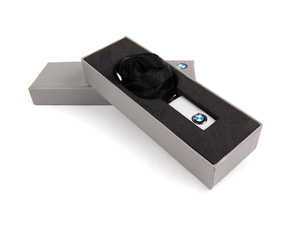ES#2500909 - 80232212801 - BMW USB Flash Drive - 4GB - (NO LONGER AVAILABLE) - A metallic silver flash drive with black lanyard - Genuine BMW - 