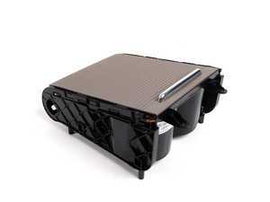 ES#1120350 - 3C0858329EXFA - European Cup Holder Conversion - Latte Macchiato Brown - (NO LONGER AVAILABLE) - Convert the standard open cup holder to a retractable top cup holder/storage compartment - Genuine European Volkswagen Audi - 