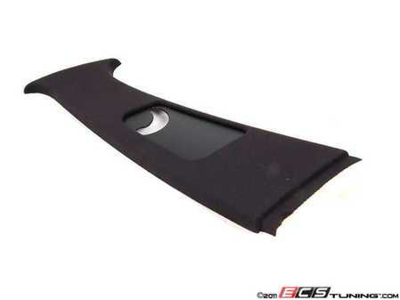 ES#112705 - 51437893547 - "B" Pillar Trim - Upper Left - Anthrazit/Dark Gray/Black, located center of vehicle, where upper seat belt mount attaches - Genuine BMW - BMW
