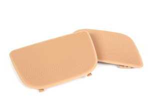 ES#120424 - 51468230770 - Speaker Cover - Rear Deck - Pair - Sandbeige/Light Beige. Protects the speakers in the rear deck. - Genuine BMW - BMW