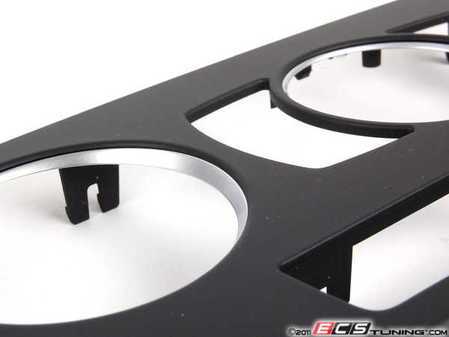 ES#119284 - 51459137563 - Climate Control Trim - Pearlglanz Chrom/ Pearlescent Chrome. Surrounds the climate control knobs. - Genuine BMW - BMW