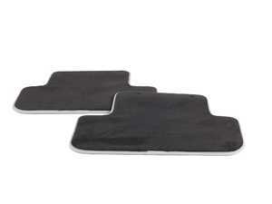 ES#1904643 - 8K0061276MNO - Carpeted Floor Mats - Rear Only - Black / Silver - A perfect match for carpeted front mats - Genuine Volkswagen Audi - Audi