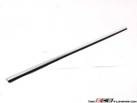 ES#93873 - 51328226105 - Chrome Front Window Trim - Left - Located on the outside of the front door running perpendicular to the "B" pillar - Genuine BMW - BMW
