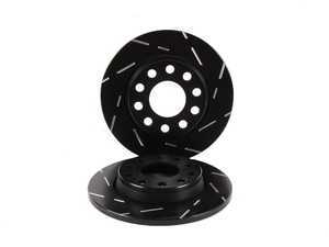 ES#522673 - USR1203 - Rear Slotted Brake Rotors - Pair (255x12) - Reduce the fading, improve your braking - EBC - Audi