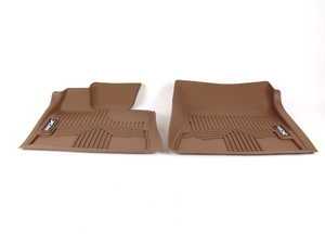 ES#2159584 - 82112211586 - E70/71 Front All Weather Floor Mats - Beige - Protect your carpet from whatever mother nature can dish out - Genuine BMW - BMW
