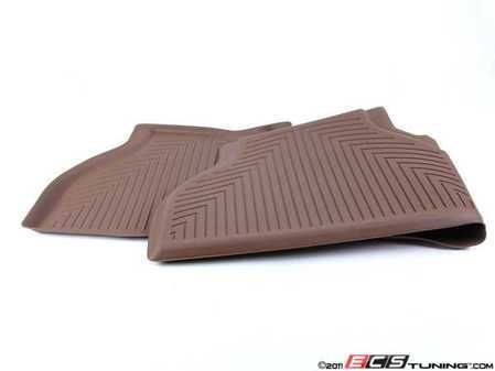 ES#2503916 - 82112211587 - Rubber Rear Floor Mat - Beige - Custom molded to your BMW for ultimate protection - Genuine BMW - BMW