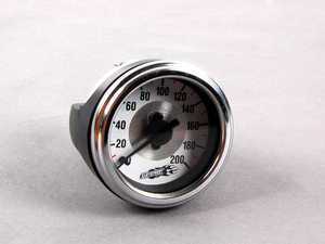 ES#1895419 - 26227 -  200 PSI Single Needle Gauge - Chrome Bezel - Featuring a white illuminated gauge face - Air Lift - Audi BMW Volkswagen