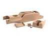 ES#251682 - MK4CNSLESWPBGE - Center Console Conversion - Light Beige - (NO LONGER AVAILABLE) - Complete conversion to add center cup holders to early MKIV cars - Genuine Volkswagen Audi - 