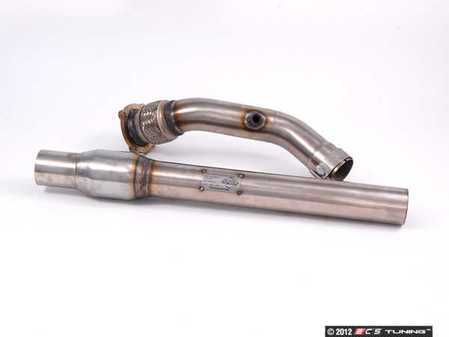 ES#6373 - CD100010 - Downpipe With High Flow Catalytic Converter - Fully polished 3" downpipe with high flow catalytic converter  - APR - 