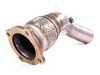ES#6373 - CD100010 - Downpipe With High Flow Catalytic Converter - Fully polished 3" downpipe with high flow catalytic converter  - APR - 