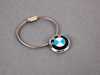ES#11407 - 80230409883 - BMW Key Chain - (NO LONGER AVAILABLE) - Featuing a stainless cable and BMW roundel - Genuine BMW - 
