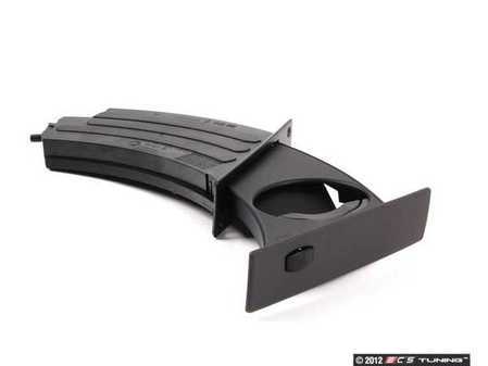 ES#117344 - 51457063167 - Left Dashboard Cup Holder Assembly - Grey - Includes faceplate/cover - Genuine BMW - BMW