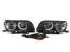 ES#2500715 - HBME46HL4DEBW - Sedan Angel Eye Projector Headlight Set - Blackout - (NO LONGER AVAILABLE) - Upgrade your BMW with Angel Eye ambient lighting and improved visibility from euro spec lenses - Depo - 
