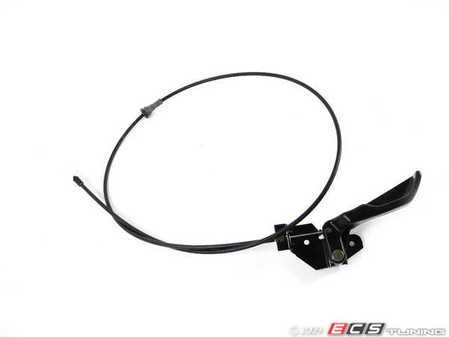 ES#91564 - 51231884281 - E30 Hood Release Cable - Complete with interior mounted handle - Genuine BMW - BMW