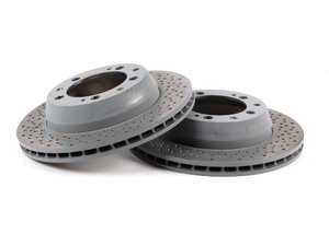 ES#2515698 - 99335204102KT - Rear Brake Rotors - Pair 11.77" (299mm) - Rear axle fitment - Both left and right - Genuine Porsche - Porsche