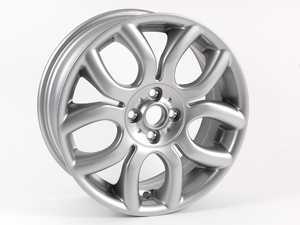 ES#65018 - 36116775685 - R97 MINI Flame Spoke Wheel 17" (4x100) - Silver - Priced Each - 17 x 7J ET:48 - Genuine MINI - MINI
