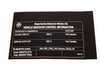ES#2080721 - 71227604107 - Exhaust Emissions Label - Genuine BMW - BMW