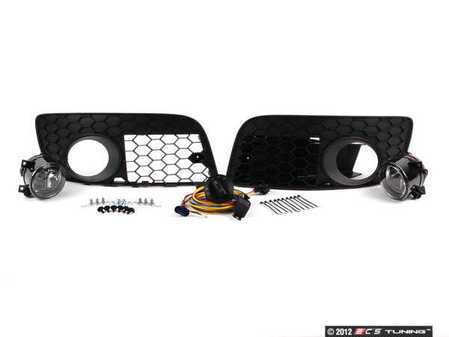 ES#252673 - MK5GLIFG - Fog Light Conversion Kit - Non Projector With Open Honeycomb Grilles - Complete kit to install fog lights on your Jetta, a 38 piece kit - Assembled By ECS - 