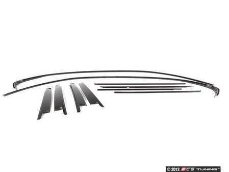 ES#523171 - E46SHADOW - Gloss Shadowline Trim - Kit - Replace all of the chrome trim around your windows - Genuine BMW - BMW