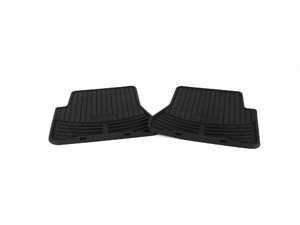 ES#196753 - 82550151195 - Rear All Weather Rubber Floor Mat Set - Black  - (NO LONGER AVAILABLE) - Protect your carpet from dirt and moisture! - Genuine BMW - 