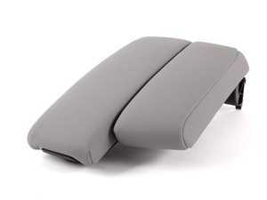 ES#83817 - 51167137570 - Split Center Armrest - Gray Sensatec Leatherette - Featuring a sliding driver's side armrest - Genuine BMW - BMW