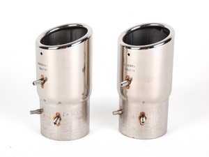 ES#2497858 - 5C5071911B - Exhaust Tips - Polished Stainless Steel - Finish off that exhaust with polished tips - Genuine Volkswagen Audi - Volkswagen