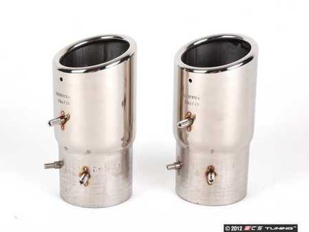 ES#2497858 - 5C5071911B - Exhaust Tips - Polished Stainless Steel - Finish off that exhaust with polished tips - Genuine Volkswagen Audi - Volkswagen
