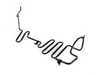 ES#1728237 - 2034605624 - Power Steering Cooling Pipe - Located between power steering reservoir return hose and return line from steering rack. - Genuine Mercedes Benz - Mercedes Benz