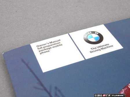 ES#253708 - 01412600740 - Owner's handbook, telephone "en US" - SA639Sa - Genuine BMW - BMW
